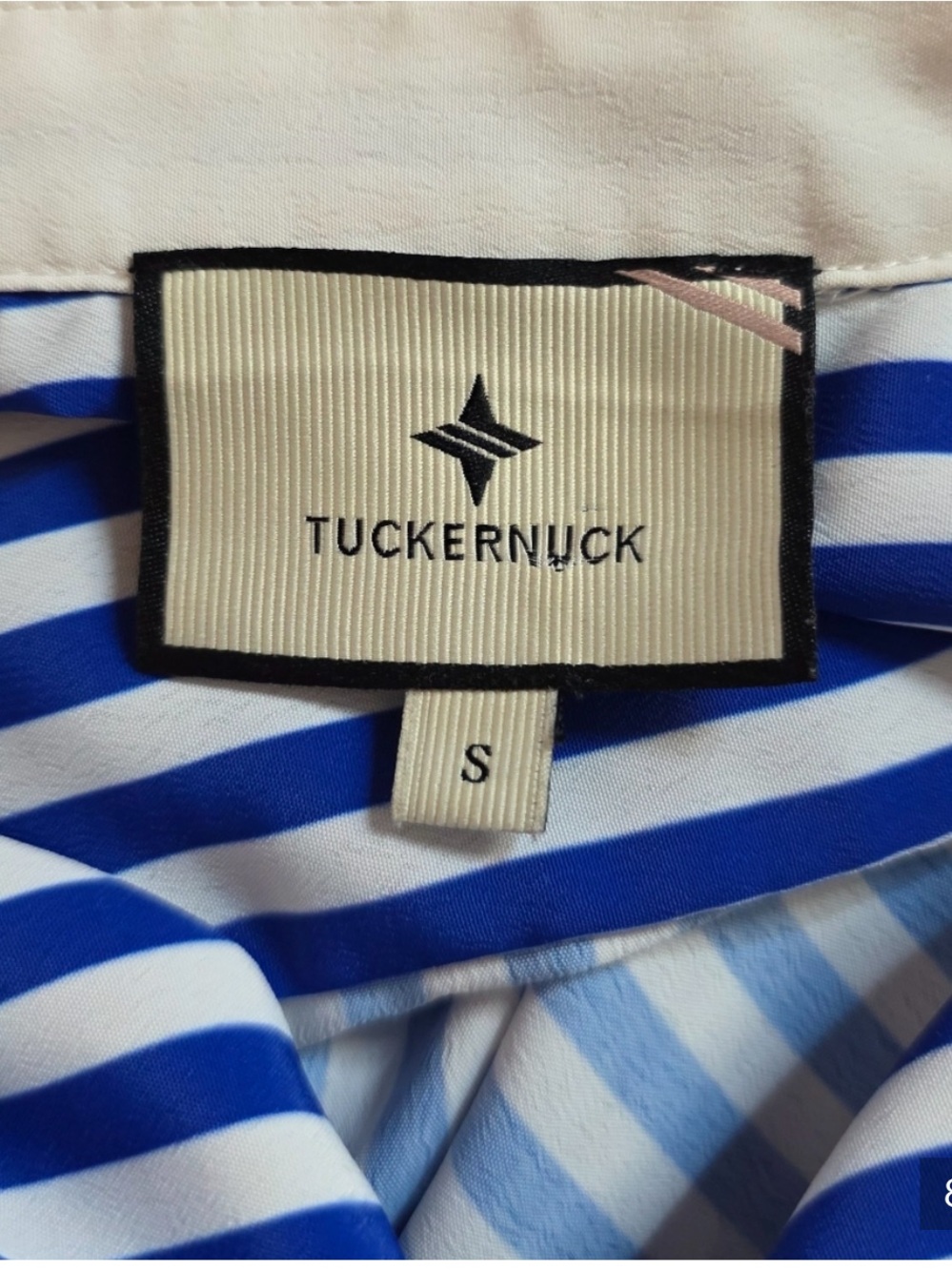 Tuckernuck Blue and White Striped Hayes Shirt Dress Size S - Picture 4 of 8